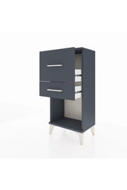 Arges Komodin 2 Çekmeceli 44x30x96 Antrasit-Antrasit