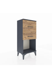 Arges Komodin 2 Çekmeceli 44x30x96 Antrasit-Çam