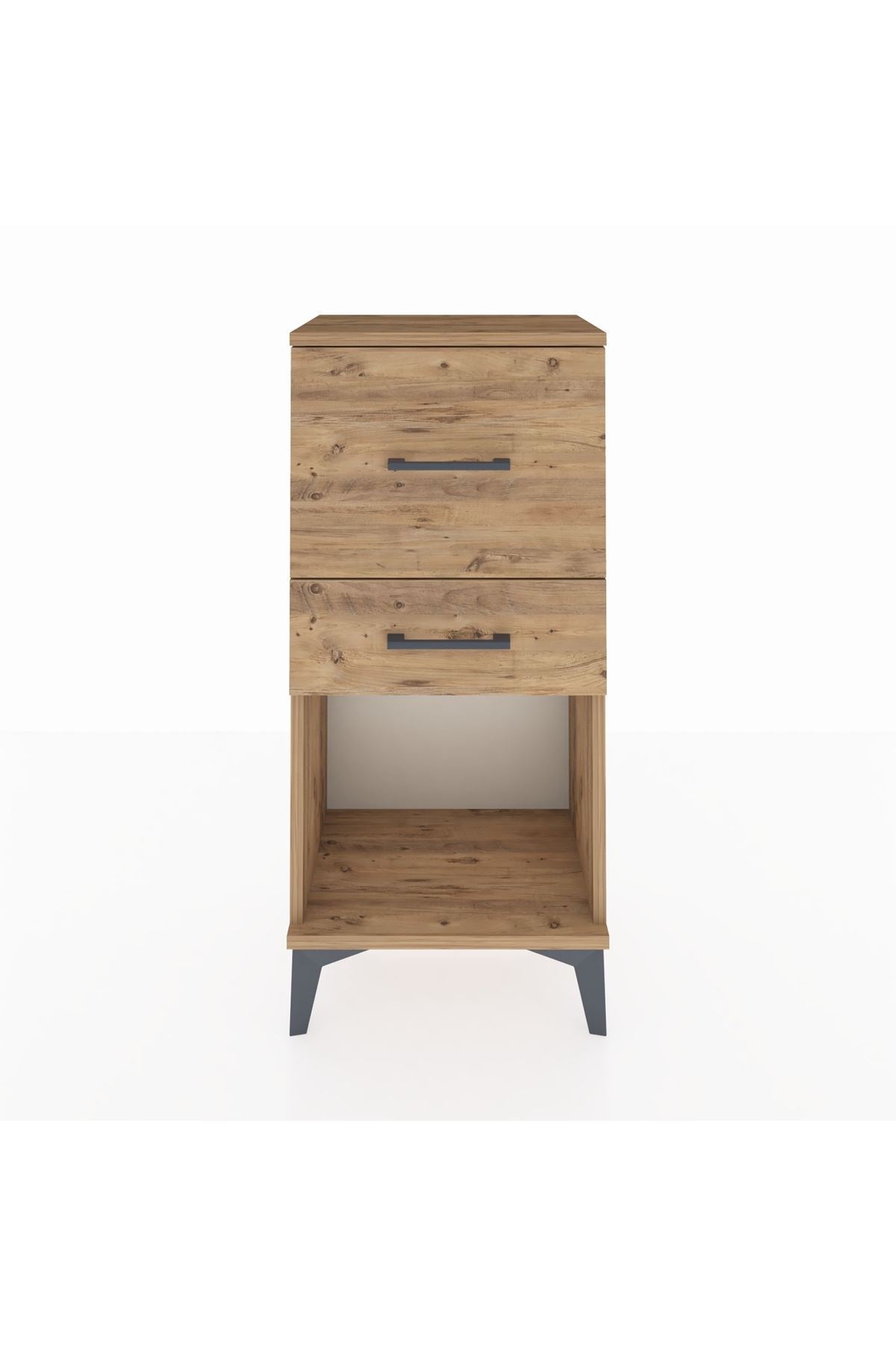 Arges Komodin 2 Çekmeceli 44x30x96 Çam-Çam