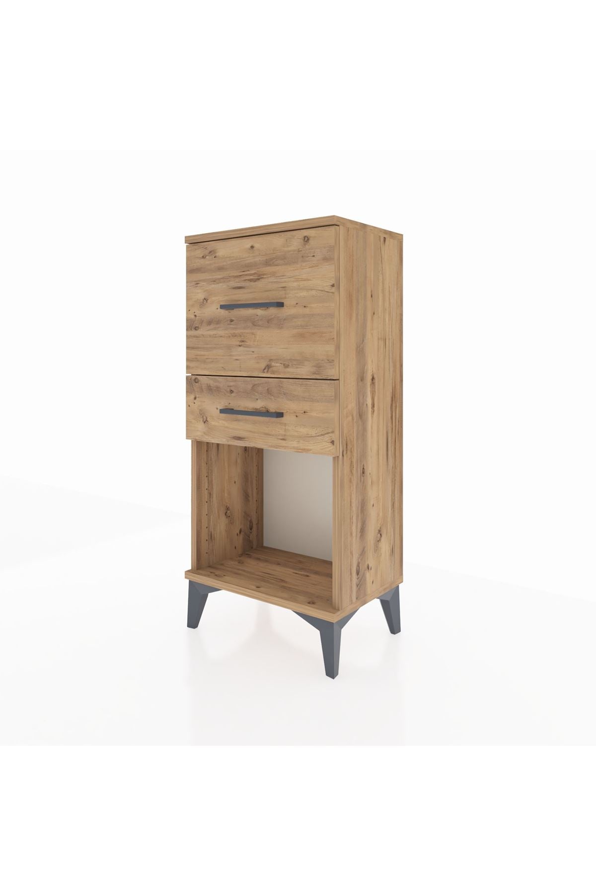 Arges Komodin 2 Çekmeceli 44x30x96 Çam-Çam