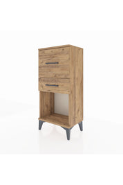 Arges Komodin 2 Çekmeceli 44x30x96 Çam-Çam