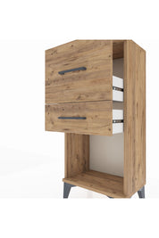 Arges Komodin 2 Çekmeceli 44x30x96 Çam-Çam