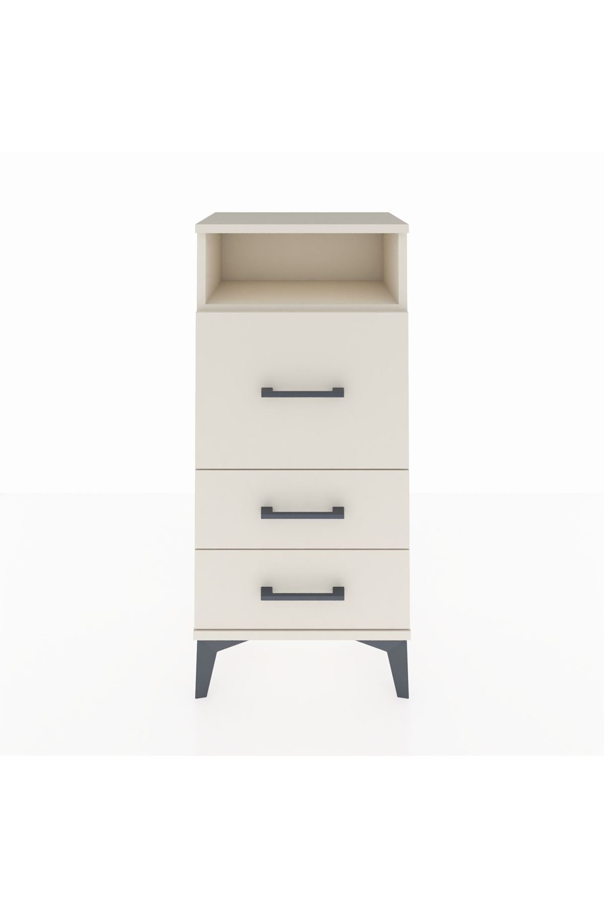 Arges Komodin Tek Raflı 3 Çekmeceli 44x30x96 Aytaşı-Aytaşı