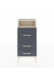 Arges Komodin Tek Raflı 3 Çekmeceli 44x30x96 Aytaşı-Antrasit