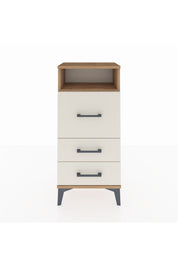 Arges Komodin Tek Raflı 3 Çekmeceli 44x30x96 Çam-Aytaşı