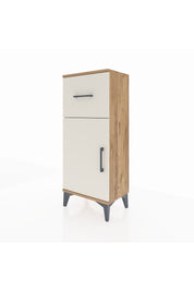 Arges Komodin Tek Raflı Tek Çekmeceli Tek Kapaklı 44x30x106 Çam-Aytaşı