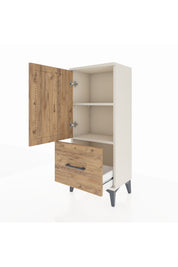 Arges Komodin 2 Raflı Tek Çekmeceli Tek Kapaklı 44x30x106 Aytaşı-Çam