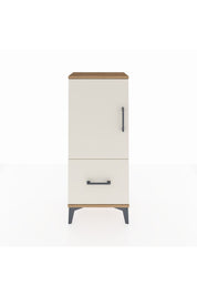 Arges Komodin 2 Raflı Tek Çekmeceli Tek Kapaklı 44x30x106 Çam-Aytaşı