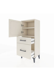 Arges Komodin 2 Raflı 2 Çekmeceli Tek Kapaklı 44x30x106 Aytaşı-Aytaşı