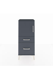 Arges Komodin 2 Raflı 2 Çekmeceli Tek Kapaklı 44x30x106 Antrasit-Antrasit