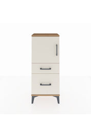 Arges Komodin 2 Raflı 2 Çekmeceli Tek Kapaklı 44x30x106 Çam-Aytaşı