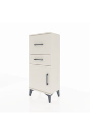 Arges Komodin Tek Raflı 2 Çekmeceli Tek Kapaklı 44x30x106 Aytaşı-Aytaşı