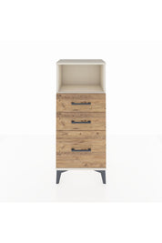 Arges Komodin Tek Raflı 3 Çekmeceli 44x30x106 Aytaşı-Çam