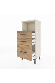 Arges Komodin Tek Raflı 3 Çekmeceli 44x30x106 Aytaşı-Çam