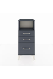 Arges Komodin Tek Raflı 3 Çekmeceli 44x30x106 Antrasit-Antrasit