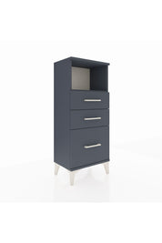 Arges Komodin Tek Raflı 3 Çekmeceli 44x30x106 Antrasit-Antrasit