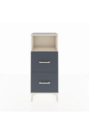 Arges Komodin Tek Raflı 2 Çekmeceli 44x30x106 Aytaşı-Antrasit