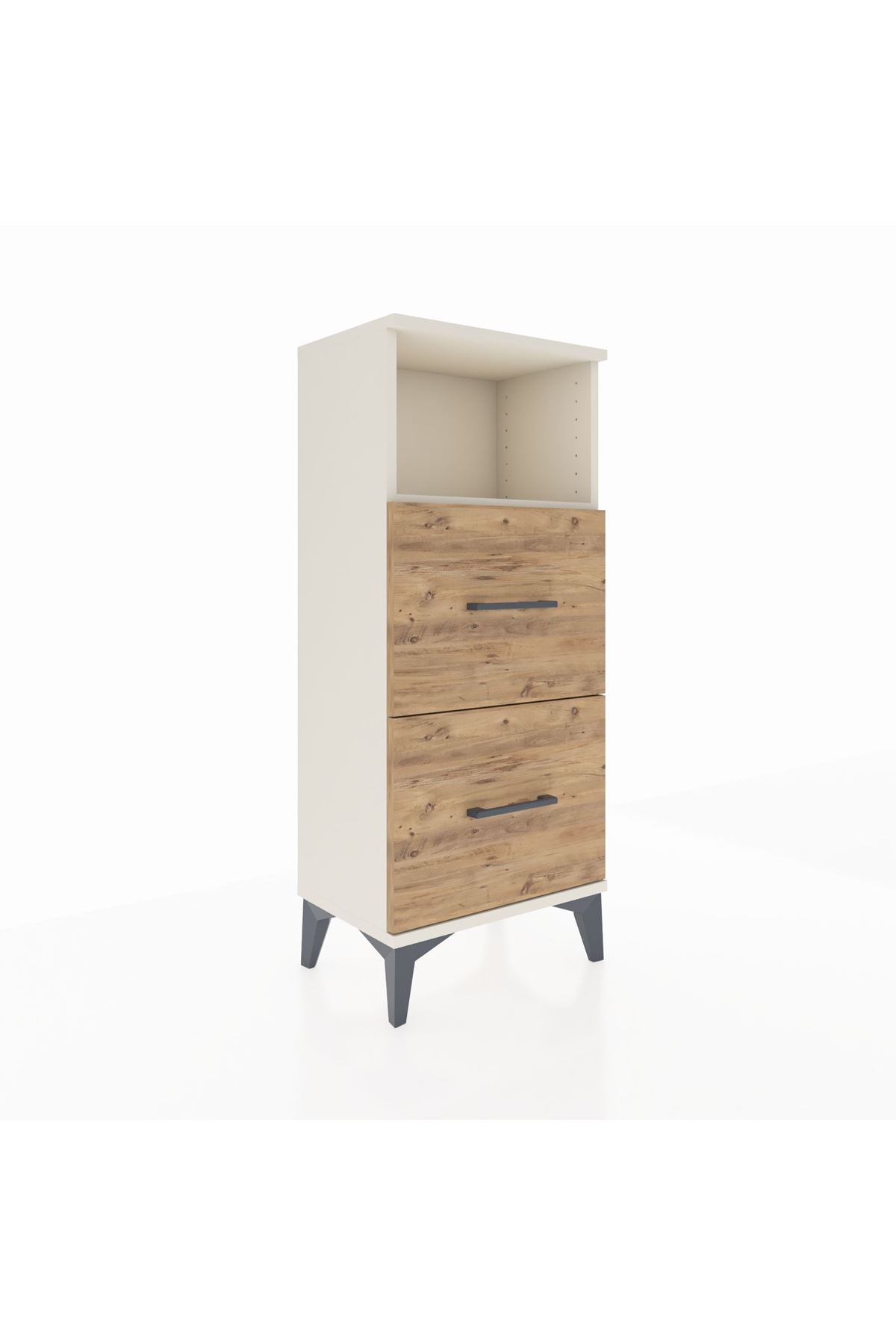 Arges Komodin Tek Raflı 2 Çekmeceli 44x30x106 Aytaşı-Çam