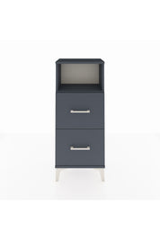 Arges Komodin Tek Raflı 2 Çekmeceli 44x30x106 Antrasit-Antrasit