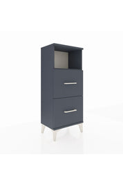 Arges Komodin Tek Raflı 2 Çekmeceli 44x30x106 Antrasit-Antrasit