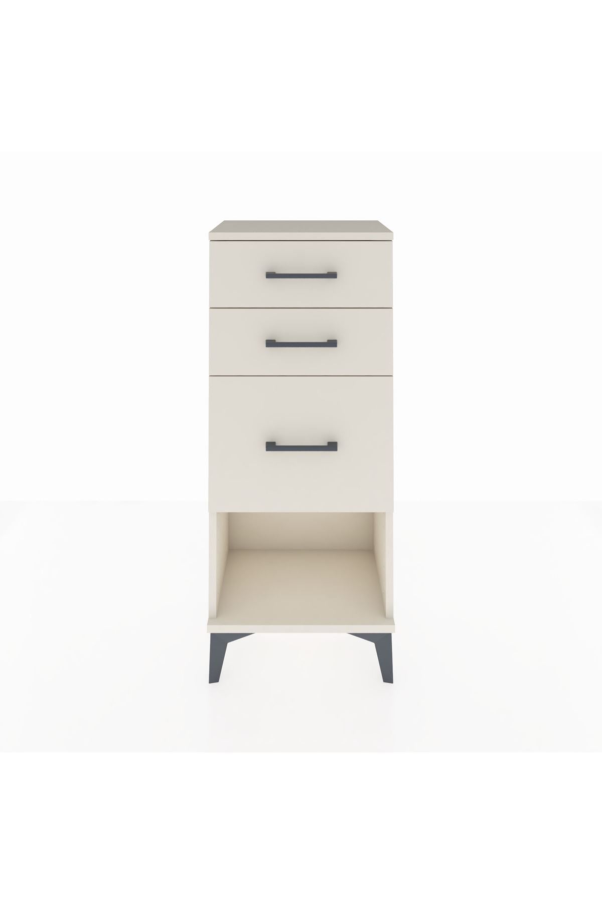 Arges Komodin 3 Çekmeceli 44x30x106 Aytaşı-Aytaşı