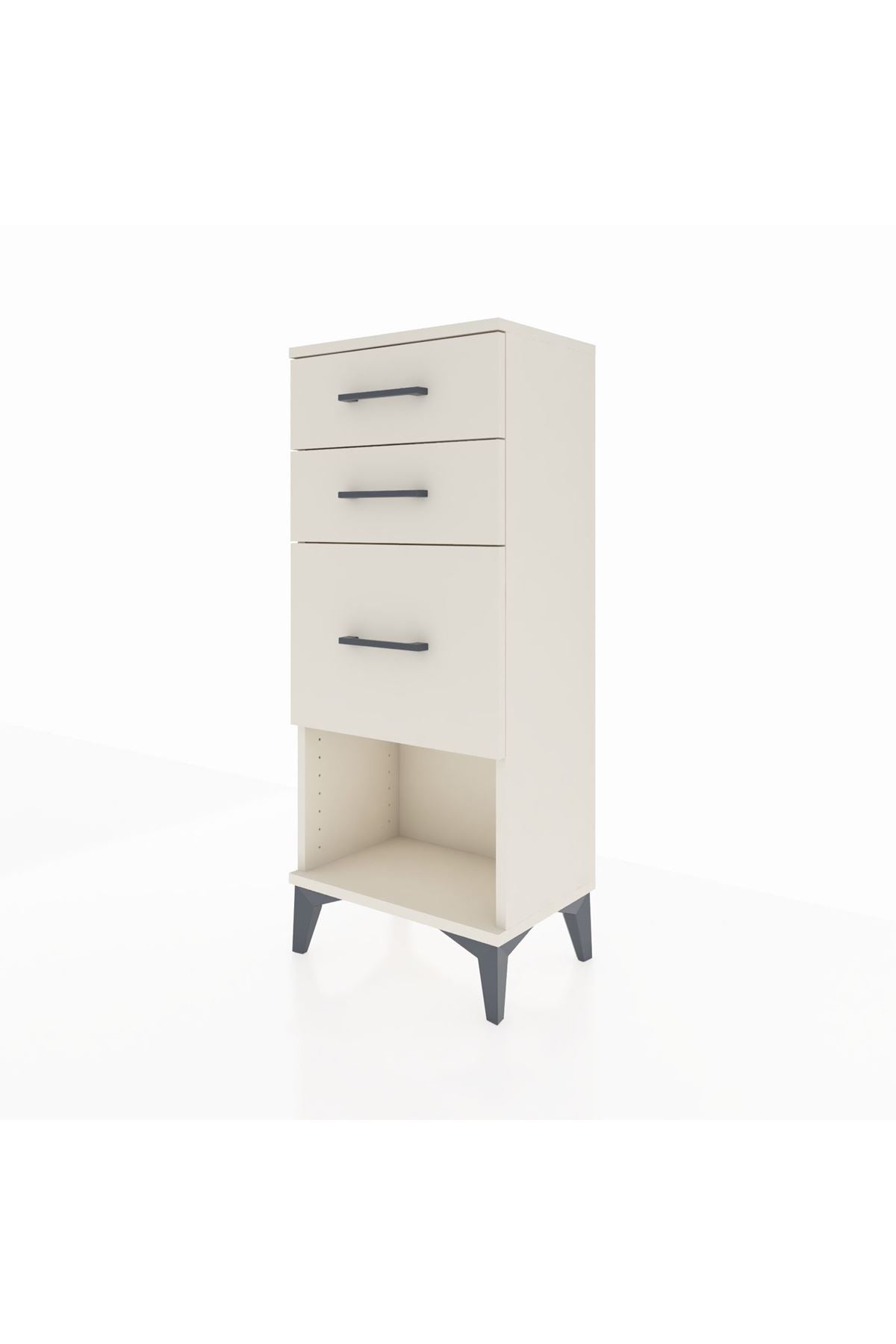 Arges Komodin 3 Çekmeceli 44x30x106 Aytaşı-Aytaşı