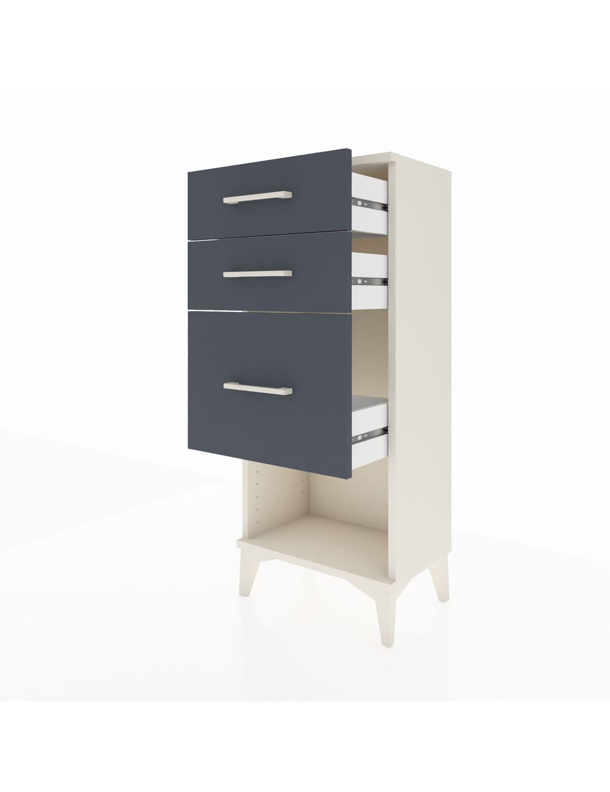Arges Komodin 3 Çekmeceli 44x30x106 - S10M016V2A
