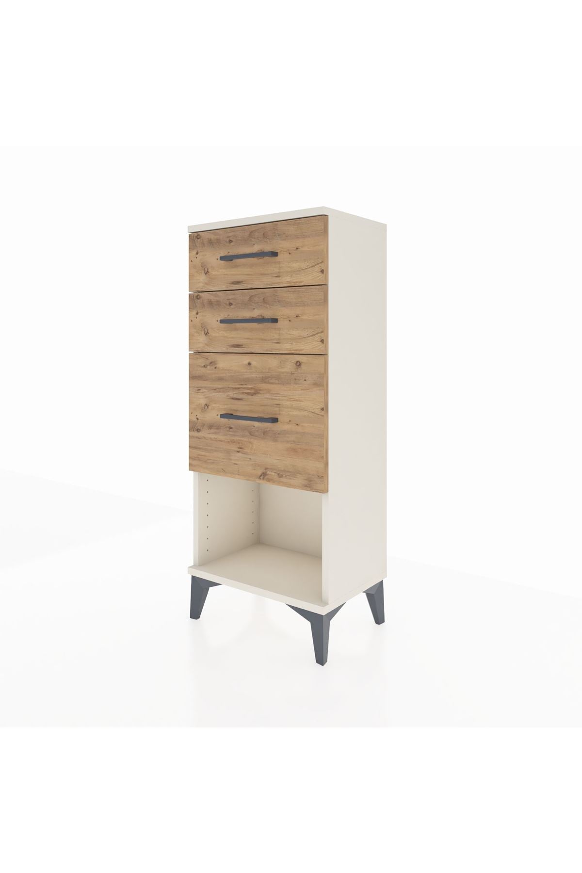 Arges Komodin 3 Çekmeceli 44x30x106 Aytaşı-Çam