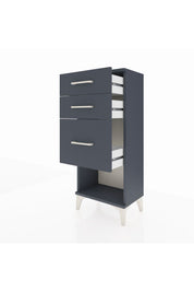 Arges Komodin 3 Çekmeceli 44x30x106 Antrasit-Antrasit