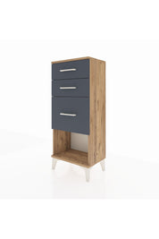 Arges Komodin 3 Çekmeceli 44x30x106 Çam-Antrasit