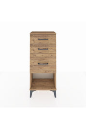 Arges Komodin 3 Çekmeceli 44x30x106 Çam-Çam