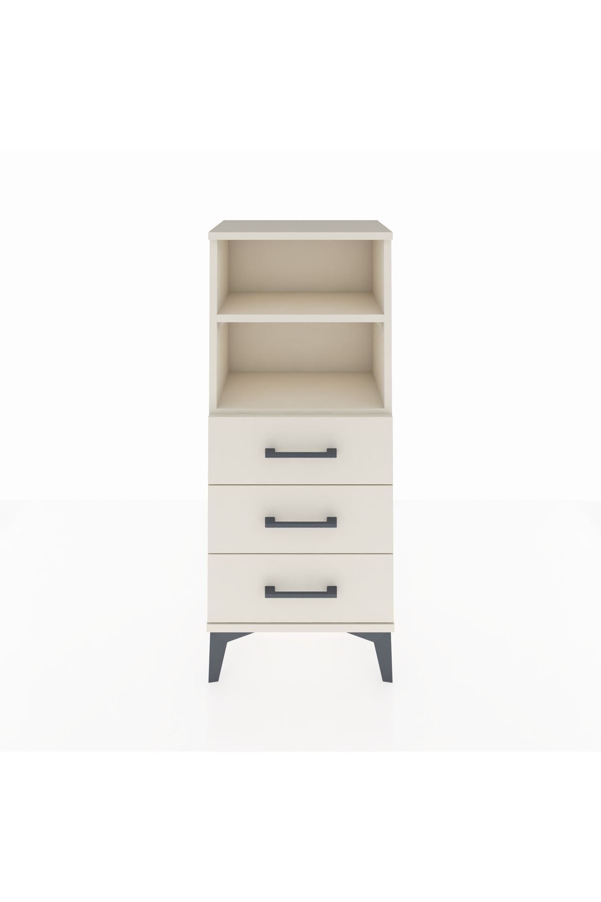 Arges Komodin 2 Raflı 3 Çekmeceli 44x30x106 Aytaşı-Aytaşı