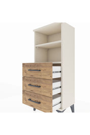 Arges Komodin 2 Raflı 3 Çekmeceli 44x30x106 Aytaşı-Çam