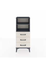 Arges Komodin 2 Raflı 3 Çekmeceli 44x30x106 Antrasit-Aytaşı