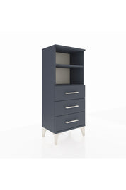 Arges Komodin 2 Raflı 3 Çekmeceli 44x30x106 Antrasit-Antrasit