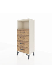 Arges Komodin Tek Raflı 4 Çekmeceli 44x30x106 Aytaşı-Çam