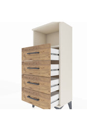 Arges Komodin Tek Raflı 4 Çekmeceli 44x30x106 Aytaşı-Çam