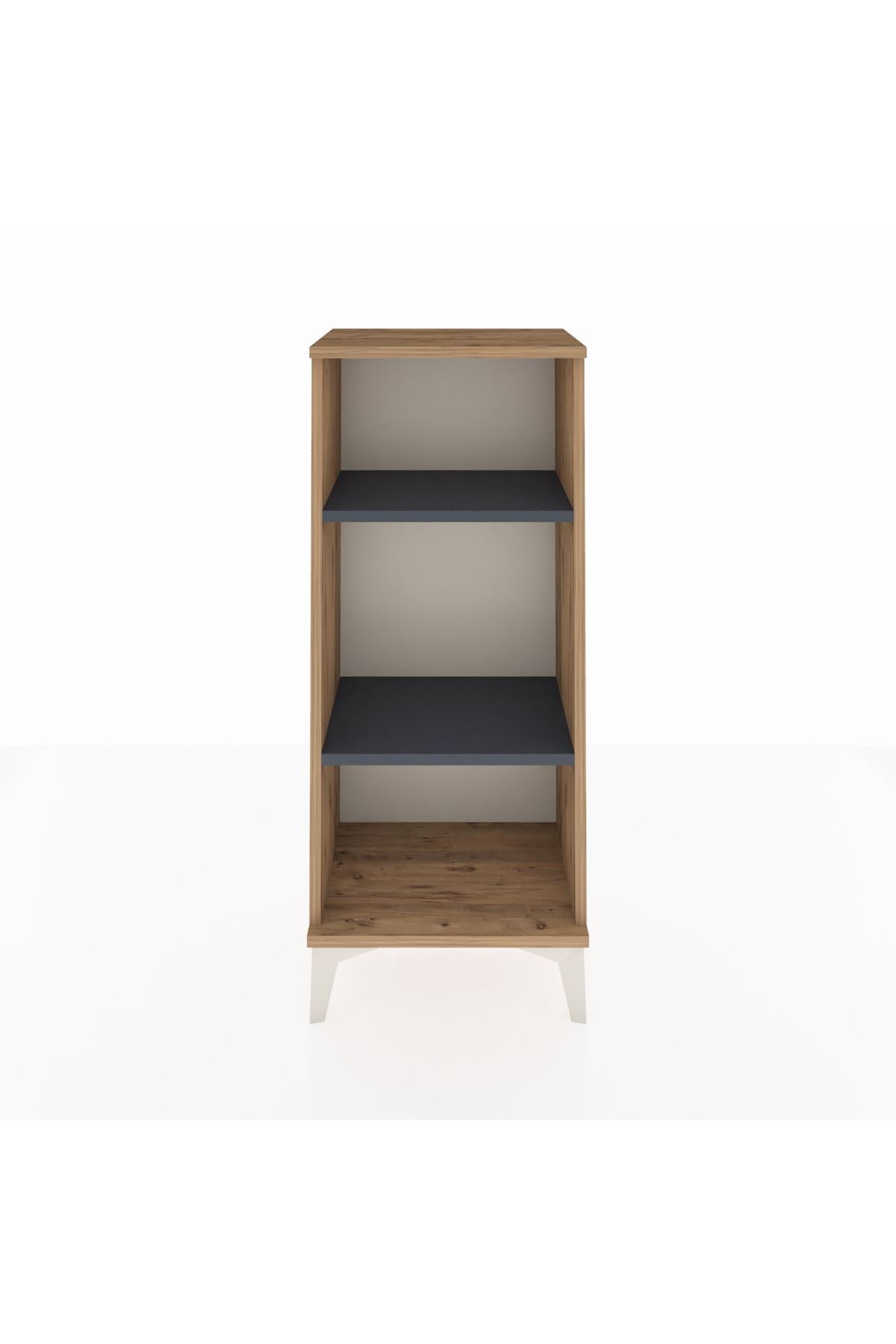 Arges Komodin 2 Raflı 44x30x106 Çam-Antrasit