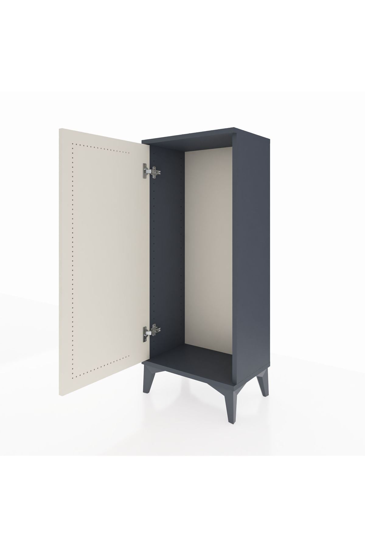 Arges Komodin Tek Kapaklı 44x30x106 Antrasit-Aytaşı