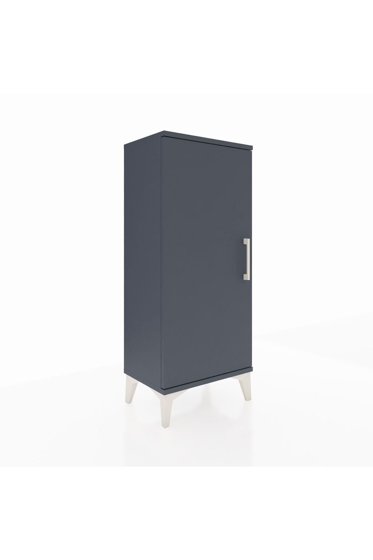 Arges Komodin Tek Kapaklı 44x30x106 Antrasit-Antrasit