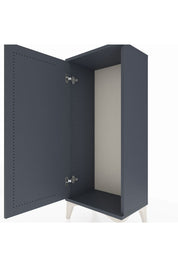 Arges Komodin Tek Kapaklı 44x30x106 Antrasit-Antrasit