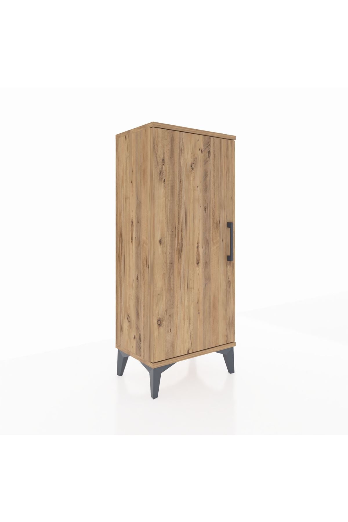 Arges Komodin Tek Kapaklı 44x30x106 Çam-Çam