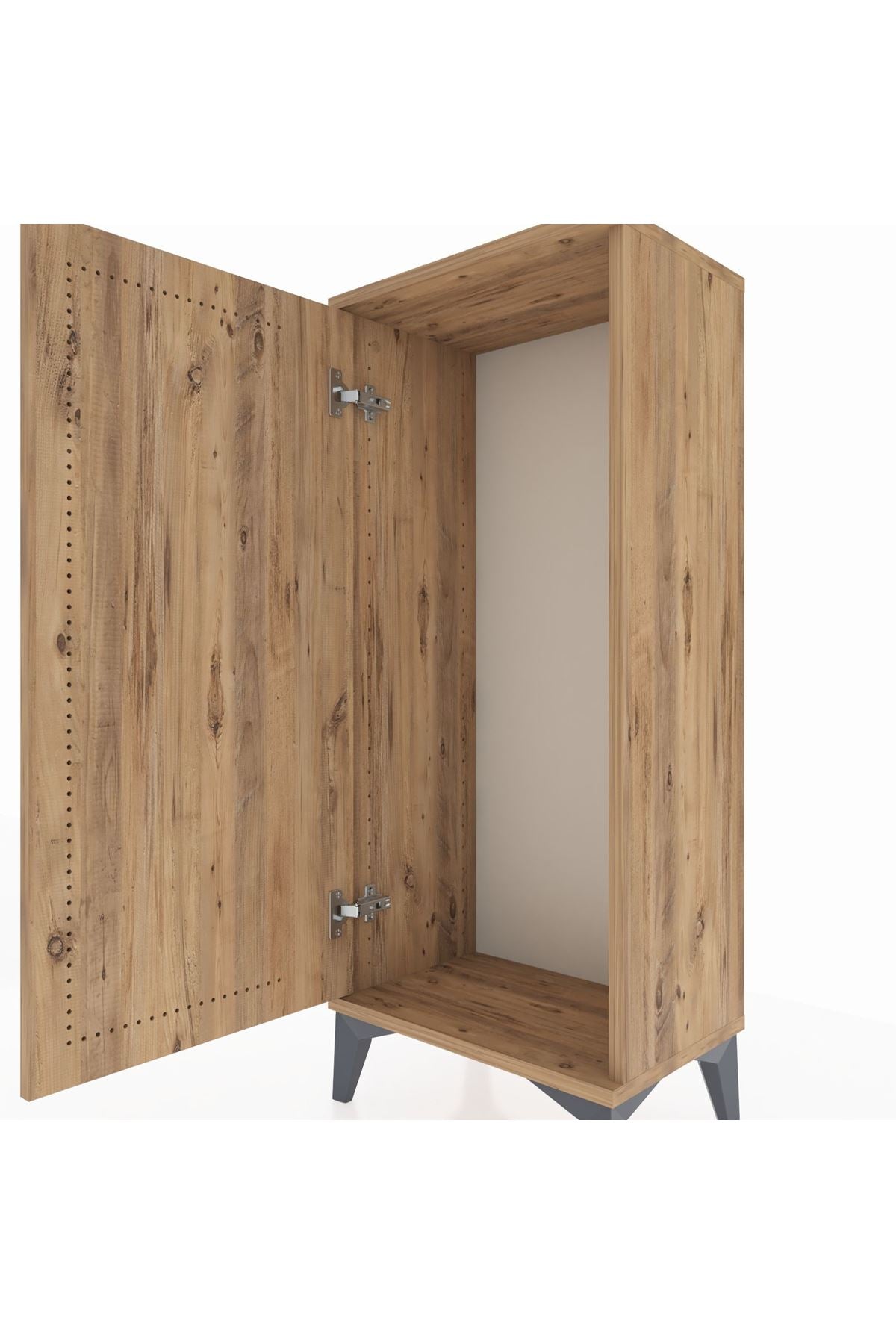 Arges Komodin Tek Kapaklı 44x30x106 Çam-Çam