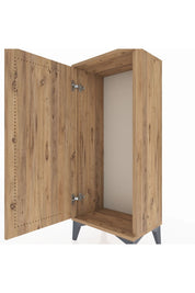 Arges Komodin Tek Kapaklı 44x30x106 Çam-Çam