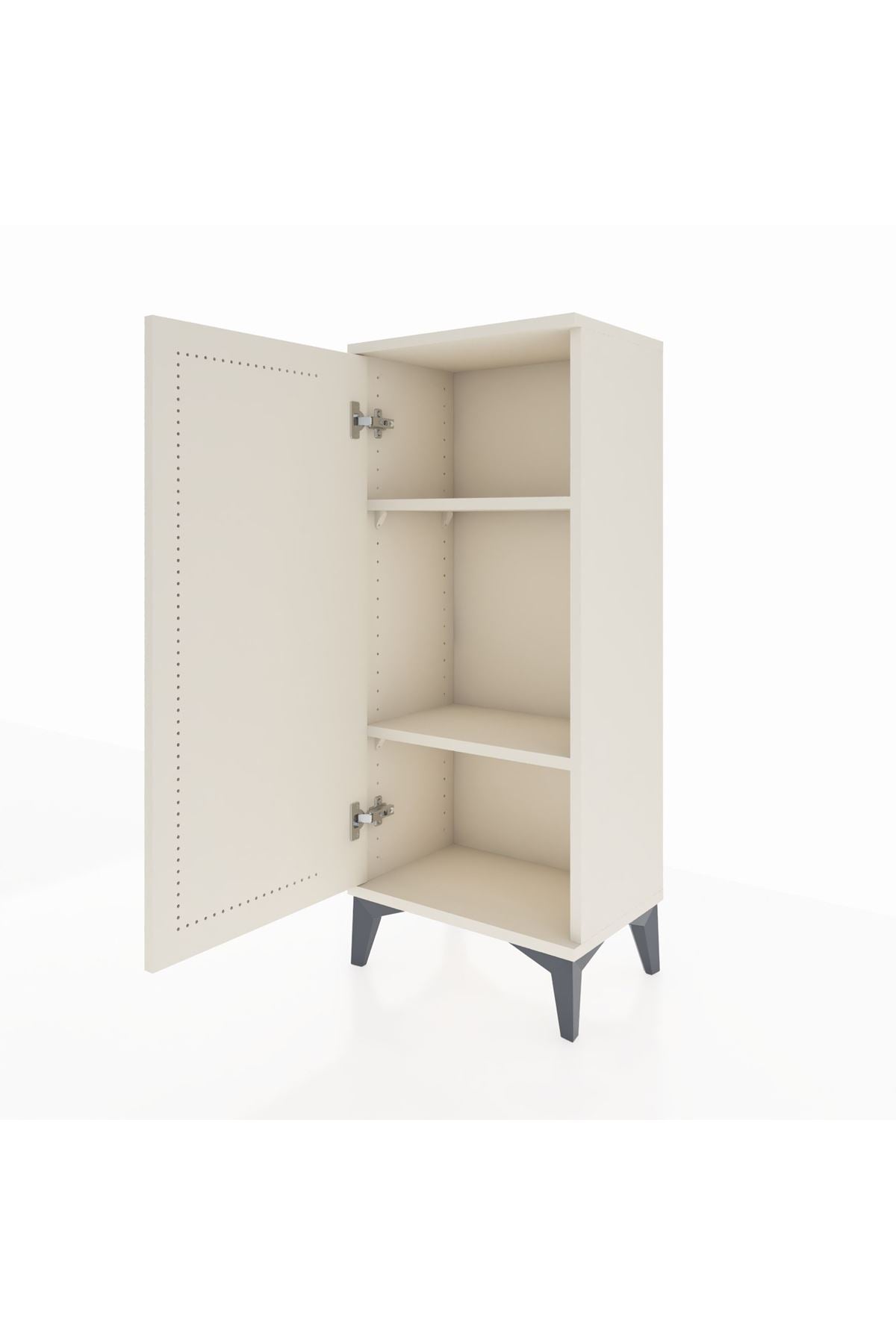 Arges Komodin 2 Raflı Tek Kapaklı 44x30x106 Aytaşı-Aytaşı