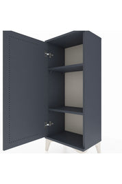 Arges Komodin 2 Raflı Tek Kapaklı 44x30x106 Antrasit-Antrasit