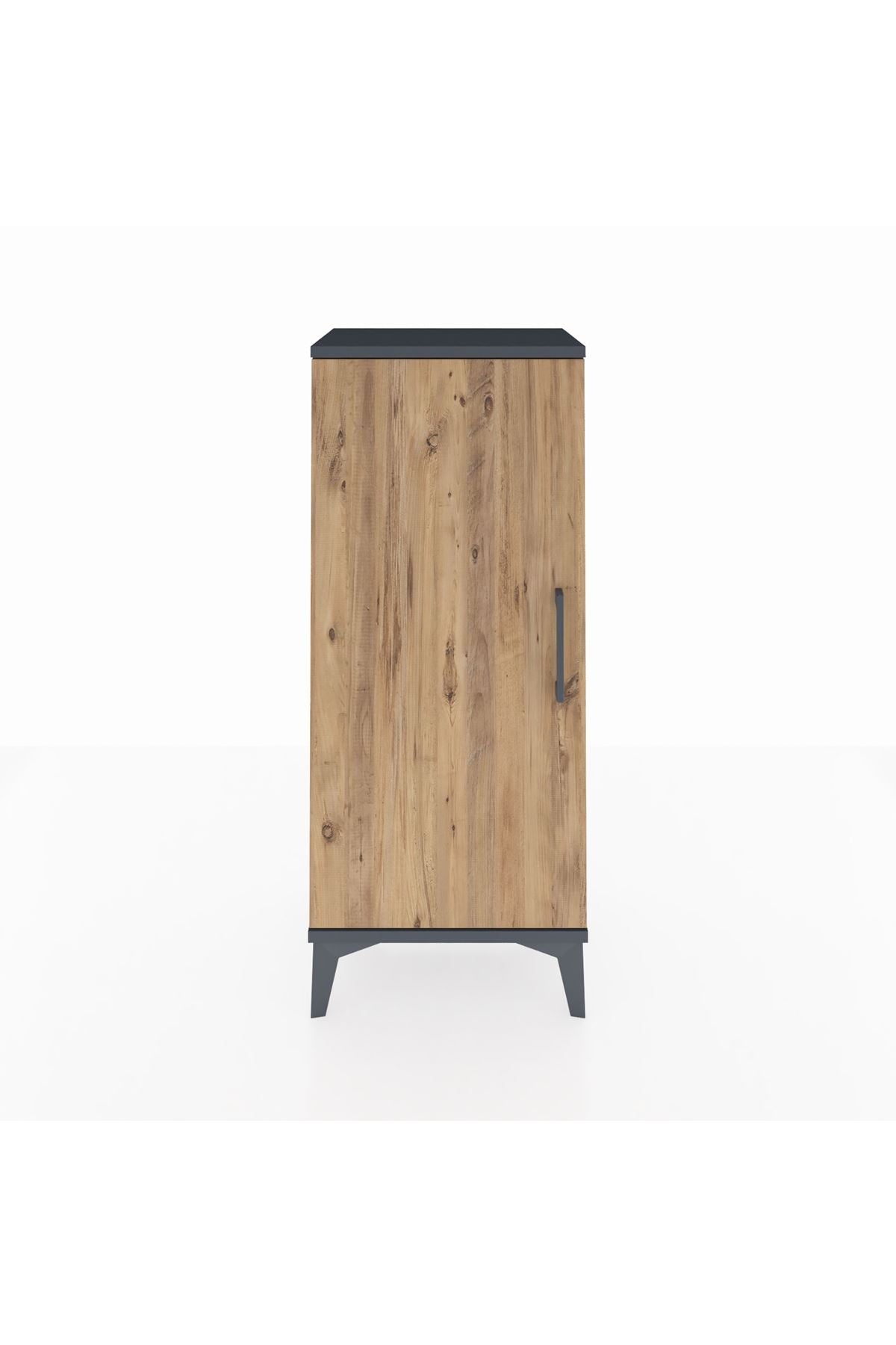 Arges Komodin 2 Raflı Tek Kapaklı 44x30x106 Antrasit-Çam