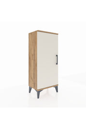 Arges Komodin 2 Raflı Tek Kapaklı 44x30x106 Çam-Aytaşı