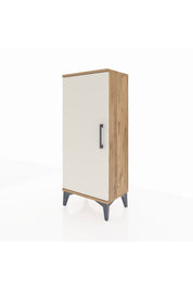 Arges Komodin 2 Raflı Tek Kapaklı 44x30x106 Çam-Aytaşı