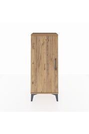 Arges Komodin 2 Raflı Tek Kapaklı 44x30x106 Çam-Çam